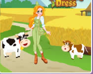 Caitlyn dress up farm csajos HTML5 játék