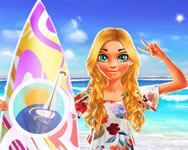 Nina surfer girl csajos HTML5 játék