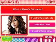 Quiz do you know Demi Lovato online jtk