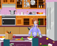 csajos - Sofias messy kitchen cleaning